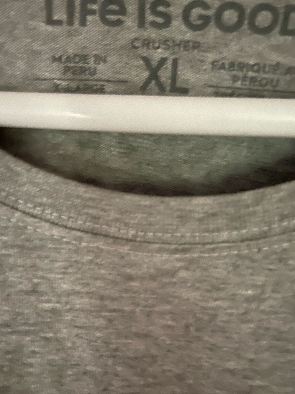 Life Is Good Gray Crusher Tee - Picture 2 of 4